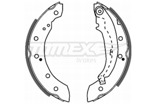 Sada brzdových čelistí TOMEX Brakes